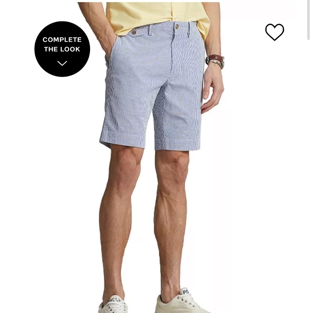 Polo Ralph Lauren white and blue striped shorts!